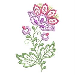 Vintage Jacobean Floral 3 06 machine embroidery designs