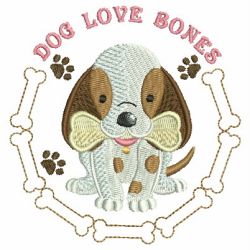 Cute Puppy 04 machine embroidery designs