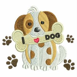 Cute Puppy 05 machine embroidery designs