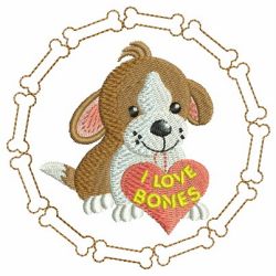 Cute Puppy 08 machine embroidery designs