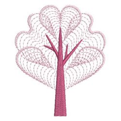 Rippled Retro Trees 2 02(Lg) machine embroidery designs