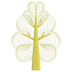 Rippled Retro Trees 2 07(Sm) machine embroidery designs