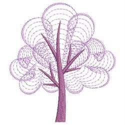 Rippled Retro Trees 2 13(Sm) machine embroidery designs