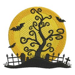 Halloween Silhouettes 05 machine embroidery designs