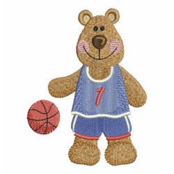 Sporty Bear machine embroidery designs