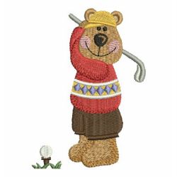 Sporty Bear 04 machine embroidery designs