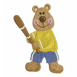 Sporty Bear 06 machine embroidery designs