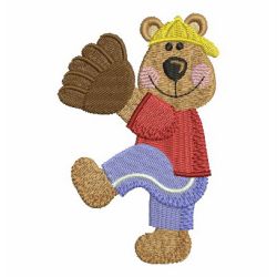 Sporty Bear 10 machine embroidery designs