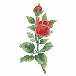Watercolor Red Roses 04(Md) machine embroidery designs
