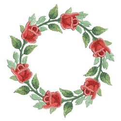 Watercolor Red Roses 05(Sm) machine embroidery designs