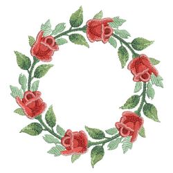 Watercolor Red Roses 05(Md) machine embroidery designs