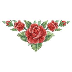 Watercolor Red Roses 10(Sm) machine embroidery designs