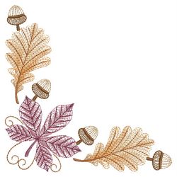 Rippled Autumn Leaves 2 02(Md) machine embroidery designs