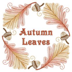 Rippled Autumn Leaves 2 09(Sm) machine embroidery designs