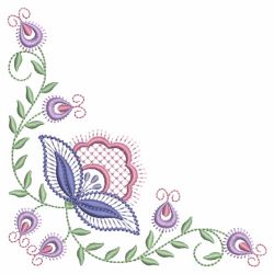 Vintage Jacobean Corner(Lg) machine embroidery designs