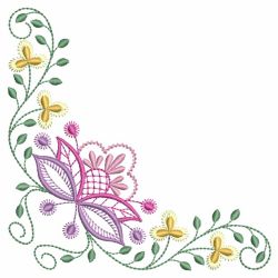 Vintage Jacobean Corner 03(Sm) machine embroidery designs