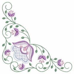 Vintage Jacobean Corner 04(Lg) machine embroidery designs