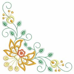 Vintage Jacobean Corner 07(Lg) machine embroidery designs