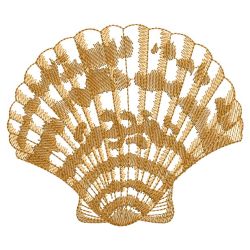Sketched Seashells 08(Lg) machine embroidery designs