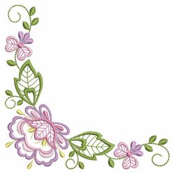 Vintage Jacobean Corner 2 02(Sm) machine embroidery designs