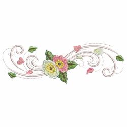 Flying Petal Borders 03 machine embroidery designs