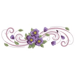 Flying Petal Borders 09 machine embroidery designs