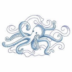 Sketched Sealife 04(Md) machine embroidery designs