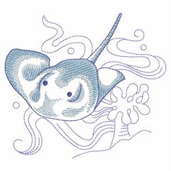 Sketched Sealife 08(Lg) machine embroidery designs