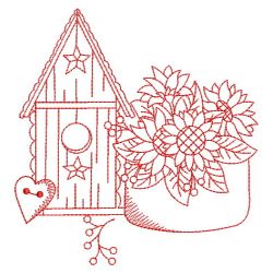 Redwork Bless Our Home 05(Lg) machine embroidery designs