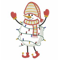 Vintage Snowman 2 02(Md) machine embroidery designs