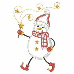 Vintage Snowman 2 10(Md) machine embroidery designs