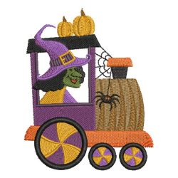 Halloween Train machine embroidery designs