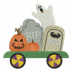 Halloween Train 06 machine embroidery designs