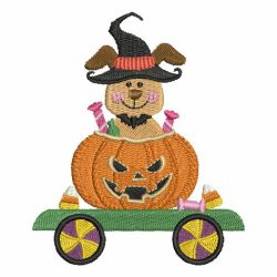 Halloween Train 08 machine embroidery designs