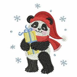 Christmas Panda 01 machine embroidery designs