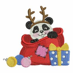 Christmas Panda 06 machine embroidery designs