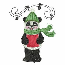 Christmas Panda 07 machine embroidery designs