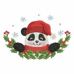 Christmas Panda 08 machine embroidery designs
