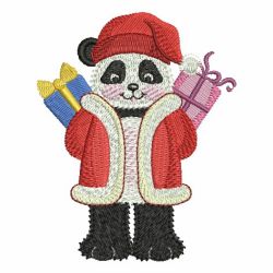 Christmas Panda 09 machine embroidery designs
