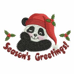 Christmas Panda 10 machine embroidery designs