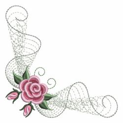 Pearl Roses Corners 2 05 machine embroidery designs