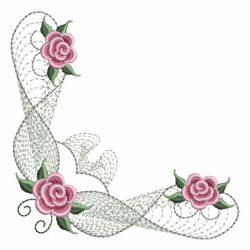 Pearl Roses Corners 2 08 machine embroidery designs