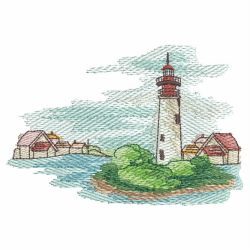 Watercolor Lighthouses 07(Sm) machine embroidery designs