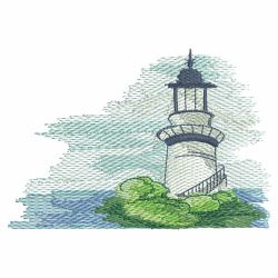 Watercolor Lighthouses 09(Lg) machine embroidery designs