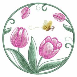 Blooming Circle 04(Md) machine embroidery designs