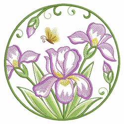 Blooming Circle 08(Md) machine embroidery designs