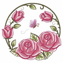 Blooming Circle 09(Md) machine embroidery designs