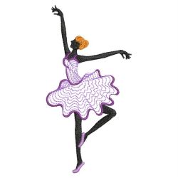 Rippled Ballerina Silhouettes 04(Lg)