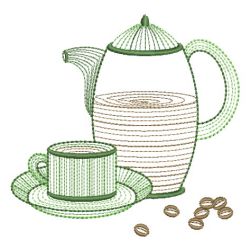 Rippled Coffee Time 03(Md) machine embroidery designs