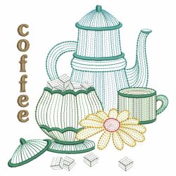 Rippled Coffee Time 10(Sm) machine embroidery designs